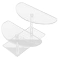 thumbnail image 1 of MasteelfCA Acrylic Riser Display Stand 2-Tier Display Stand Riser Shelf for Collectible Jewellery, 1 of 9