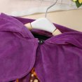 thumbnail image 5 of Weebloom Toddler Girl Halloween Outfits Sleeveless Hallowmas Cartoon Prints Dress Hooded Robe Set Dailywear Outfit 18-24 Months Purple, 5 of 8