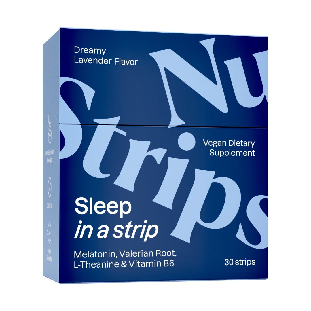 NuStrips Sleep in a Strip™ (30 Ct) - 100% Natural, Vegan Melatonin