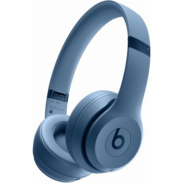 Reacondicionado Auriculares supraaurales inalámbricos Bluetooth Beats Solo 4, color azul pizarra