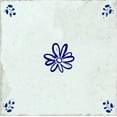 thumbnail image 7 of Mi Alma Floral Blue Peel & Stick Vinyl Backsplash Tiles 5x5, 24 pcs, 7 of 7