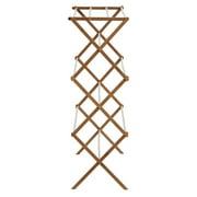 Household Essentials Collapsible Bamboo Clothes Drying Rack