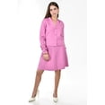 thumbnail image 1 of Conjunto falda y sueter con cinto Roman Fashion /Juvenil, 50217 (Rosa) rosa G, 1 of 5