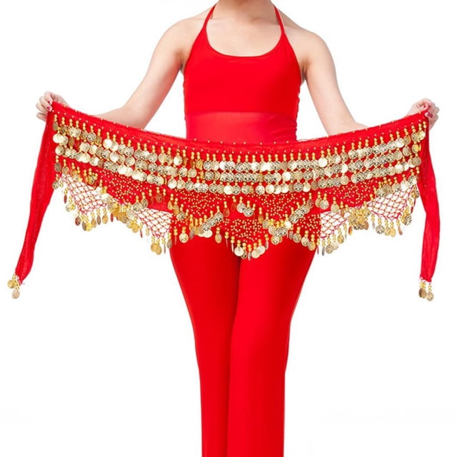 de La Cadena de La Cadena de La Cintura de Las Mujeres de La Moneda de Oro de La Moneda de La Cintura de La Cintura de La Cintura Del Traje de D rojo Macarena Cadena de cintura para danza del vientre de las mujeres
