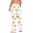 thumbnail image 3 of FORMRS Mens Pajama Pants with Pockets Sleepwear Lounge Bottoms Sizes S-2XL, Rainbows Pattern, 3 of 7