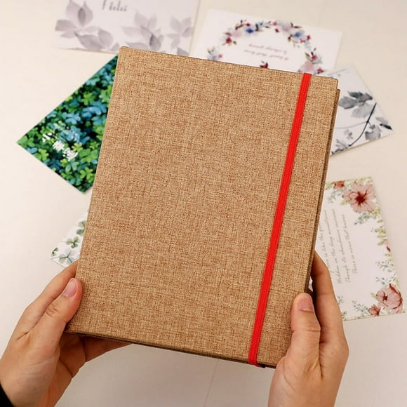 Small Photo Album 4x6 200 Photos Linen Cover Picture Photo Book for Family Wedding Anniversary Baby Vacation (200 Photos (4x6))