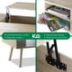 thumbnail image 5 of Mesa de Café Elevable MDF Color Negro con Almacenamiento Interno, Mesa de Centro marron claro M, 5 of 8