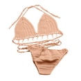 thumbnail image 2 of WREESH Women'S Hollow Shell Top With Hand-Woven Bikini Swimsuit, 2 of 5