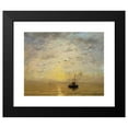 thumbnail image 2 of Hendrik Willem Mesdag 14x12 Black Modern Framed Museum Art Print Titled - Marine (1890), 2 of 5
