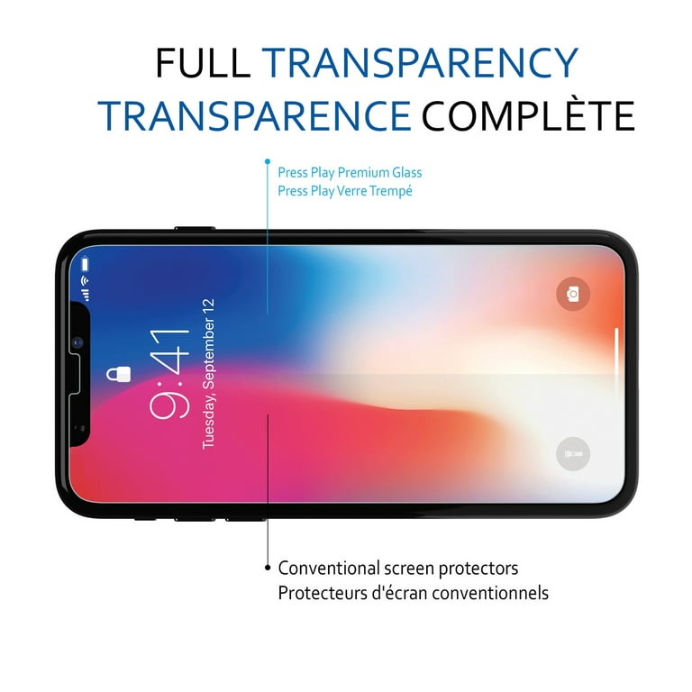 Press Play PPTGSP-IX Premium Tempered Glass Screen Protector For Iphone X  (Single)
