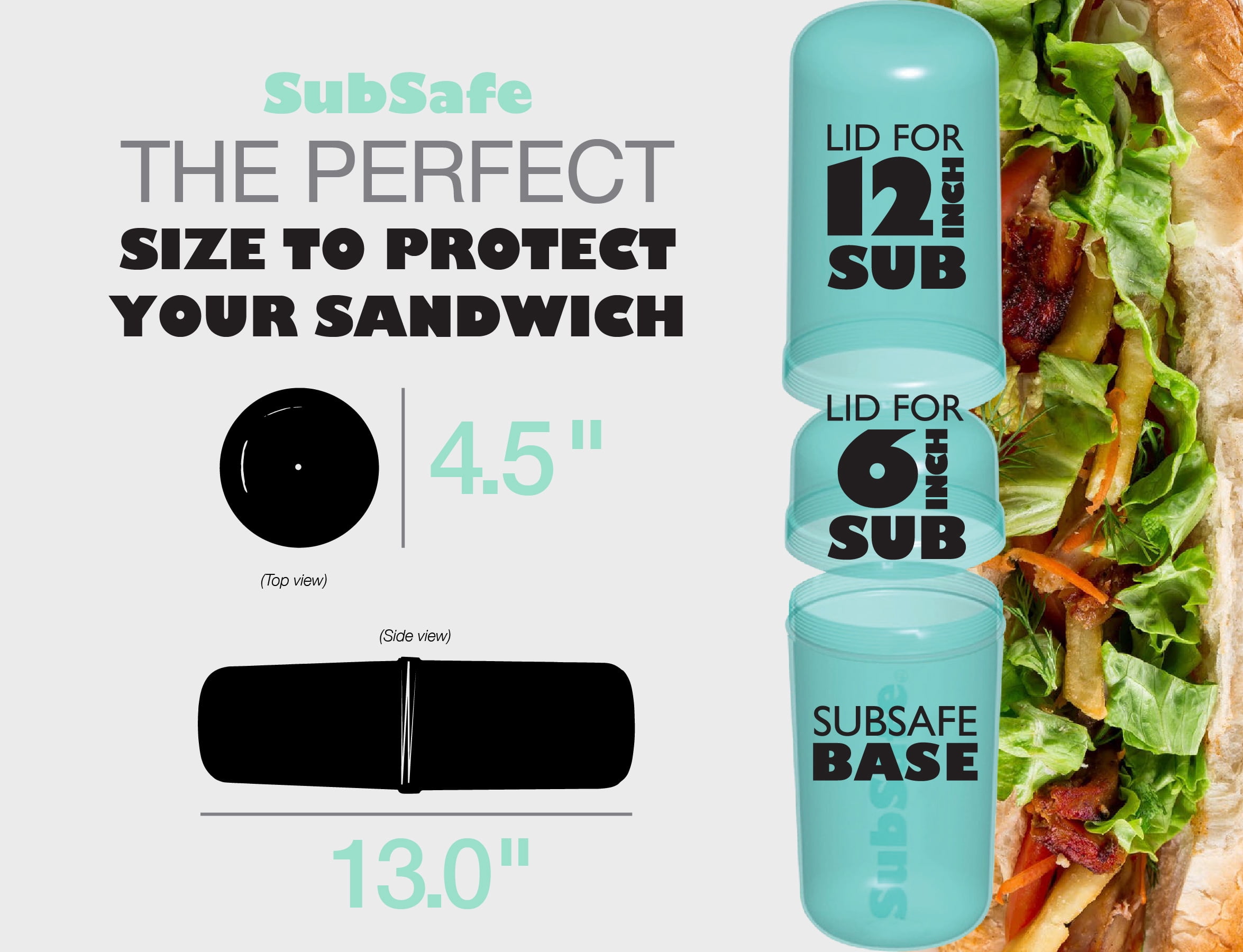 SubSafe SubSafe Sub Sandwich Food Storage Container