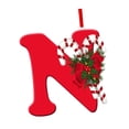 thumbnail image 3 of Adorno navideño con letras, decoración navideña, colgante con abalorios para bricolaje, decoración para de Navidad, corona de celebración, N, 3 of 8