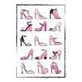 thumbnail image 2 of Pavlova, Martina 13x18 White Modern Wood Framed Museum Art Print Titled - Pink Shoes, 2 of 4