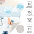 thumbnail image 7 of Hawaiian Palm Trees Bathroom Rug Rectangular Bath Mat Non Slip Bath Rugs Absorbent Shaggy Bathmats for Sink Shower 16" x 24" Home Decor, 7 of 7