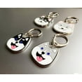 thumbnail image 4 of Dog Keychain, Puppy Keyring Keyfob Metal Pet ID Tags for Clothing Bag Adornment Accessory 20#-Black Husky, 4 of 6