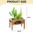 thumbnail image 2 of Macetas de madera, suculentas de simulación, bonsái, adornos creativos, flores, decoración de interiores, plantas verdes artificiales, 2 of 5