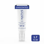 Native Unscented SPF 30 Mineral Face Lotion - 1.7 fl oz