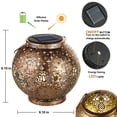 thumbnail image 6 of 2 Pack Owl Solar Lanterns Outdoor,Waterproof Hanging Solar Lights Owl Gifts for Women,Metal Bird Decorative LED Lanterns for Yard Garden Decor, 6 of 7