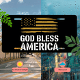 thumbnail image 5 of 1 Pcs 2D Flat License Plate Covers & Frames, God Bless America For Decorative Front, Waterproof For Decoration Aluminum License Plate Covers & Frames Cover For Men Women, 12" X 6", 5 of 7