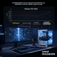thumbnail image 4 of Xtreme PC Gaming AMD Radeon RX 7600 Ryzen 5 8400F 32GB DDR5 SSD 1TB Monitor Curvo 27 165Hz WIFI Air Max White, 4 of 5