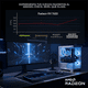 thumbnail image 4 of Xtreme PC Gaming AMD Radeon RX 7600 Ryzen 5 8400F 32GB DDR5 SSD 1TB Monitor Curvo 27 165Hz WIFI Air Max White, 4 of 5