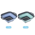 thumbnail image 4 of Unique Bargains Square Collapsible Silicone Colander with Handle Blue,Green, 4 of 6