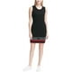 thumbnail image 2 of Calvin Klein Varsity Stripe Logo Vestido vaina para mujer, negro, mediano Calvin Klein Vaina, 2 of 2