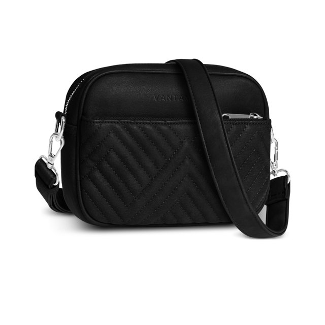 Bandolera Vantamo para mujer con correa jacquard negra