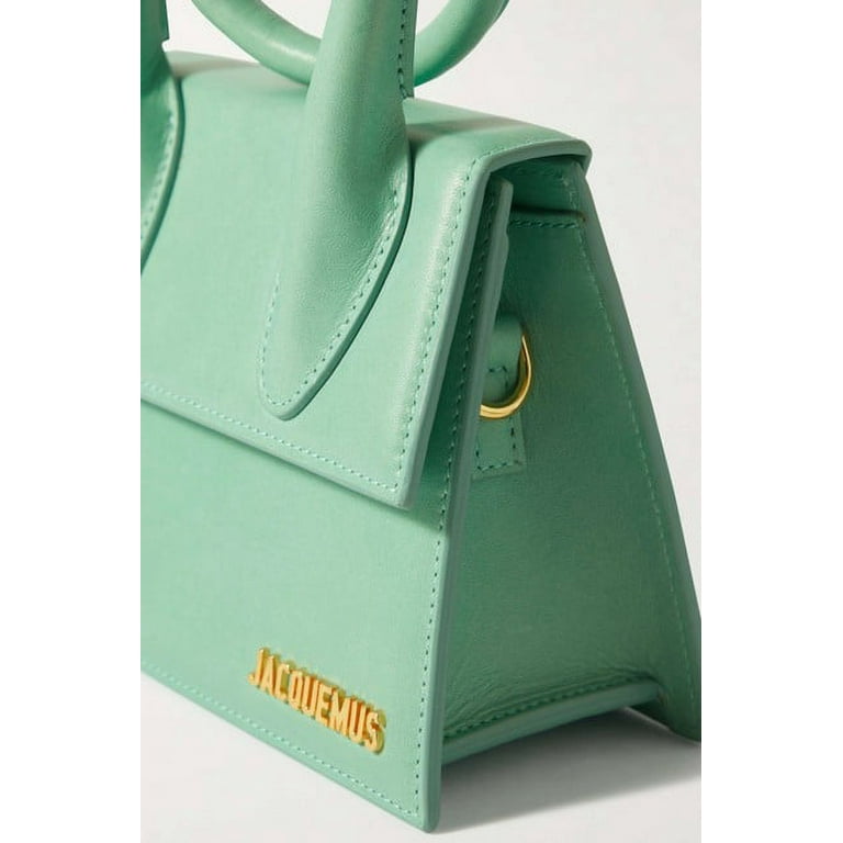 Le Chiquito Leather Tote Bag in Green - Jacquemus