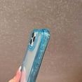thumbnail image 6 of 3-in-1 Clear Phone Case For iPhone 16,Shockproof Protective Transparent Case,Heavy Duty Protection,With Wrist Strap,Rugged Anti-drop Non-Slip Tough Durable Phone Case,Blue, 6 of 10