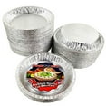 thumbnail image 6 of Pactogo 10" (Actual Top-Out 9-5/8 Inches - Top-In 8-3/4 Inches) Aluminum Foil Pie Pan1 3/16" - Disposable Baking Tin Plates (Pack of 200), 6 of 6