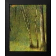 thumbnail image 2 of Seurat, Georges 12x14 Black Modern Framed Museum Art Print Titled - The Forest at PontaubertÂ&nbsp;, 2 of 5