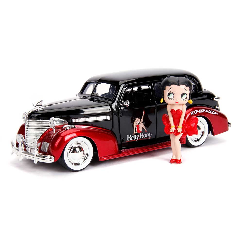 【現状品】BETTY BOOP 1939 CHEVY MASTER DELUXE 1939 Chevy Master Deluxe Hard Top (Betty Boop) with Diecast
