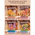 thumbnail image 3 of Funtogether Toys DIY Flower Building Blocks Toy, Set Botanical Collection with Acrylic Dust Cover, Creative Floral Art Model, Home Office Decoration & Creative Gift, 3 of 8
