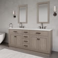 thumbnail image 2 of Water Creation Chestnut 72" Wood Double Bathroom Vanity in Gray/Bronze, 2 of 11