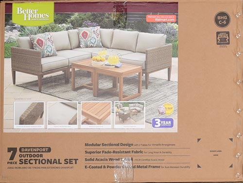 Better Homes Gardens Davenport 7 Piece Woven Outdoor Sectional Set Com - Better Homes And Gardens Davenport Outdoor Chairs Set Of 2 Better Homes Gardens Davenport 7 Piece Woven Outdoor Sectional Set Com - Better Homes And Gardens Davenport Outdoor Chairs Set Of 2