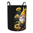 thumbnail image 2 of PHELIKA Sun Flowers Sunflower Gnome 09 Laundry Basket 65L Large Foldable Round For Dirty Clothes Toy Storage, 2 of 6