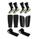 thumbnail image 1 of 6pcs Calcetines Antideslizantes Con Espinilleras Para Fútbol Negro Unitalla, 1 of 3