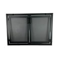 thumbnail image 2 of Fireplace Screen With Doors, Custom Made To Fit Your Fireplace, Simple Screen Design, Made in USA (53"W x 20"H), 2 of 5