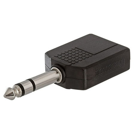 Cmple - 6.35mm Stereo Plug to 2x6.35mm Mono Jack Adapter