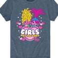 thumbnail image 3 of Trolls - Band Together - Girls Rule The World - Toddler and Youth Short Sleeve Graphic T-Shirt, 3 of 5