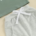 thumbnail image 6 of Bagilaanoe 2pcs Toddler Baby Boy Shorts Set Short Sleeve Letter Print T Shirt Tops + Shorts 6M 12M 18M 24M 3T Kids Casual Summer Clothes, 6 of 7
