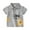 Grey, variant on LYMAYTER Kids Boys Soft Shirt Baby Short Sleeve Cotton T-Shirt for 1-6 Years Toddler V-Neck Casual Tees Shirt