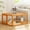 Orange, variant on Folding Rabbit Hutch, Portable Wood Chicken Coop Run, Outdoor Pet Cage with Openable Sun Panel Top