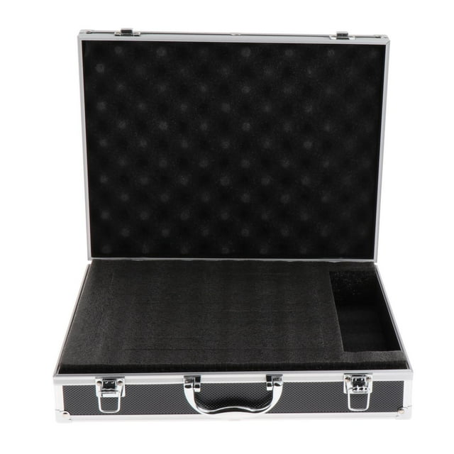 Esquirla Étui de Transport pour Microphone Diffusion en Direct Studio Coque Rigide 36.5x28.5x9cm argent