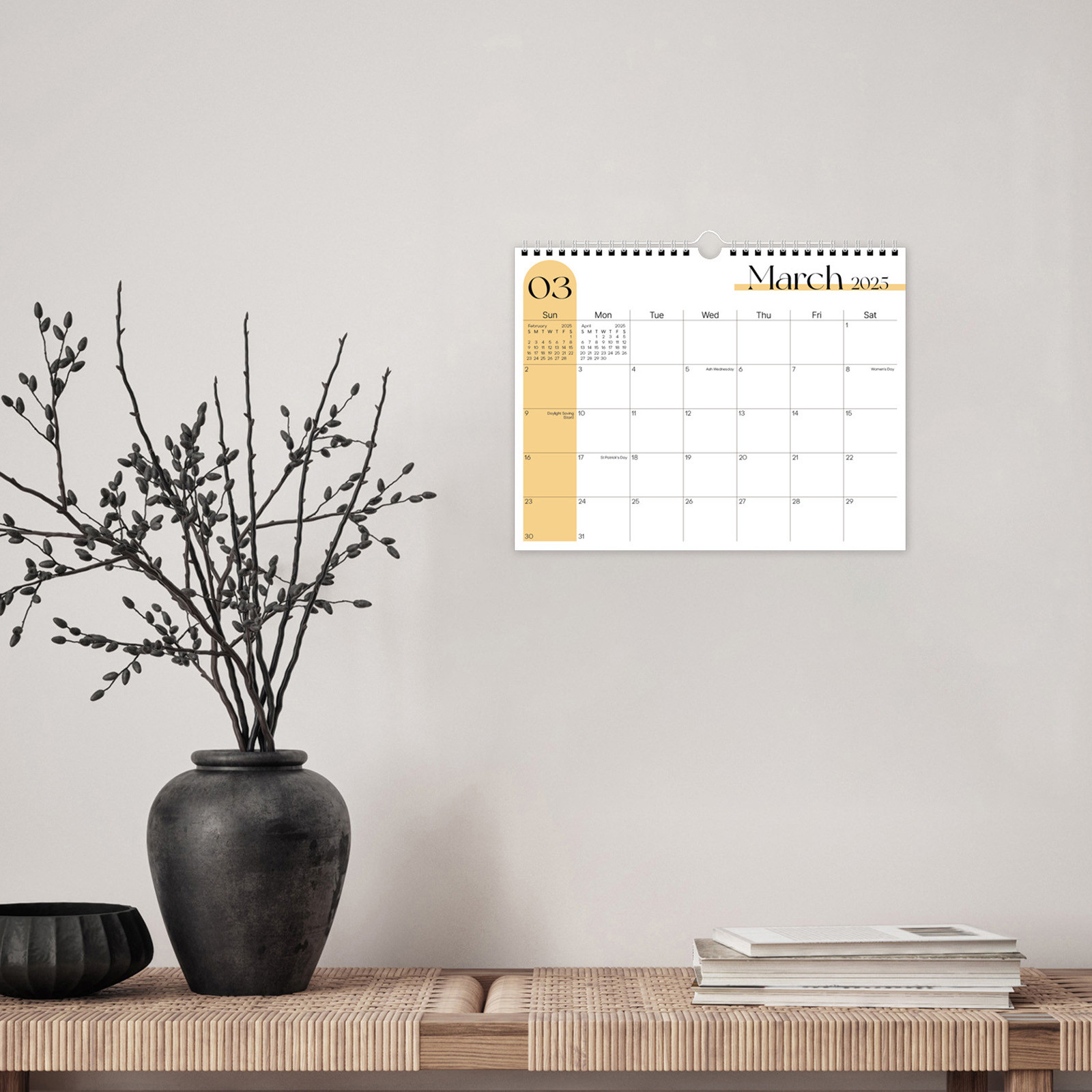 Calendrier De Table 2025-2026 Paysage - Planificateur Hebdomadaire Avec To-do List, Format Compact 15x6,5 Cm