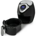 thumbnail image 6 of Deco Chef 3.7 QT Personal Digital Air Fryer, 7 One-Touch Cooking Programs, Time and Temperature Controls, Dual Non-Stick Baskets, 1300W, Black, 6 of 11