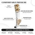 thumbnail image 5 of Compression Socks for Women and Men - Christmas Gingerbread Cookies Snowflake Compression Socks Circulation for Workout, 5 of 8