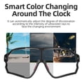 thumbnail image 3 of ROCKBROS Gafas Fotocromáticas para Ciclismo, Lentes Deportivas, Ultraligeras, Equipo de Seguridad, MTB, Deporte en Carretera, Protección UV400, 3 of 4
