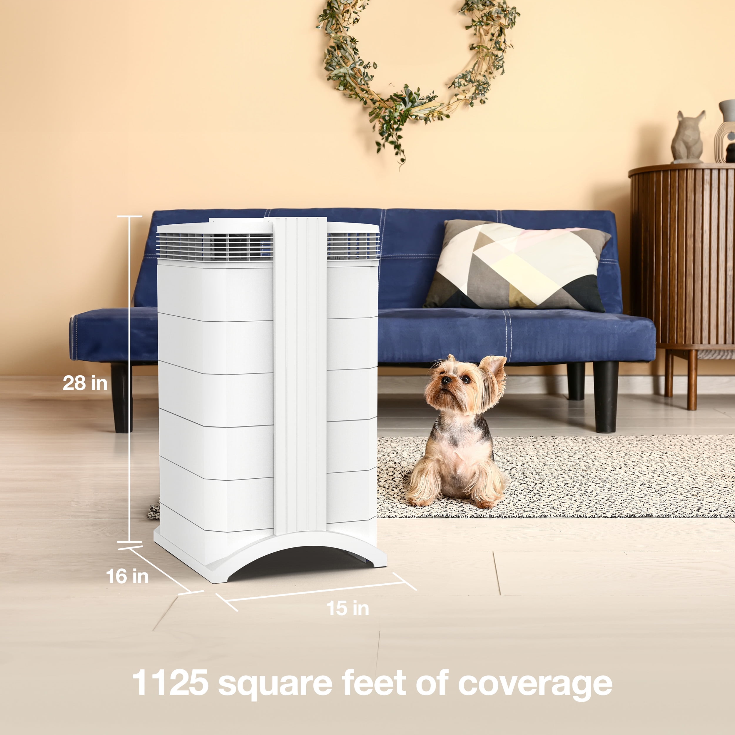 IQAir HealthPro Plus XE Air Purifier - Smart HyperHEPA Filtration for Large Rooms up to 1125 sq ft - Smoke, Dust, Pet Dander, Swiss Made, WiFi Enabled